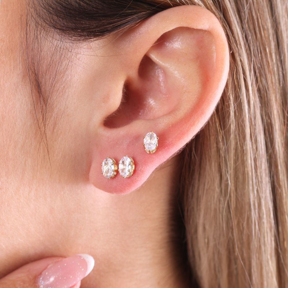 Trio-144-Do - Brinco Trio Ponto De Luz