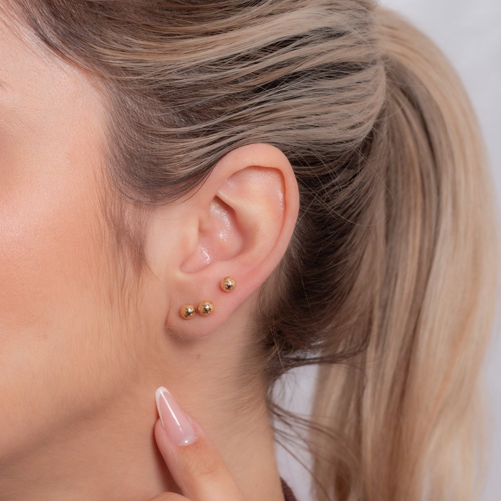 Trio-274-Do Trio De Brincos De Bolinhas (5mm).