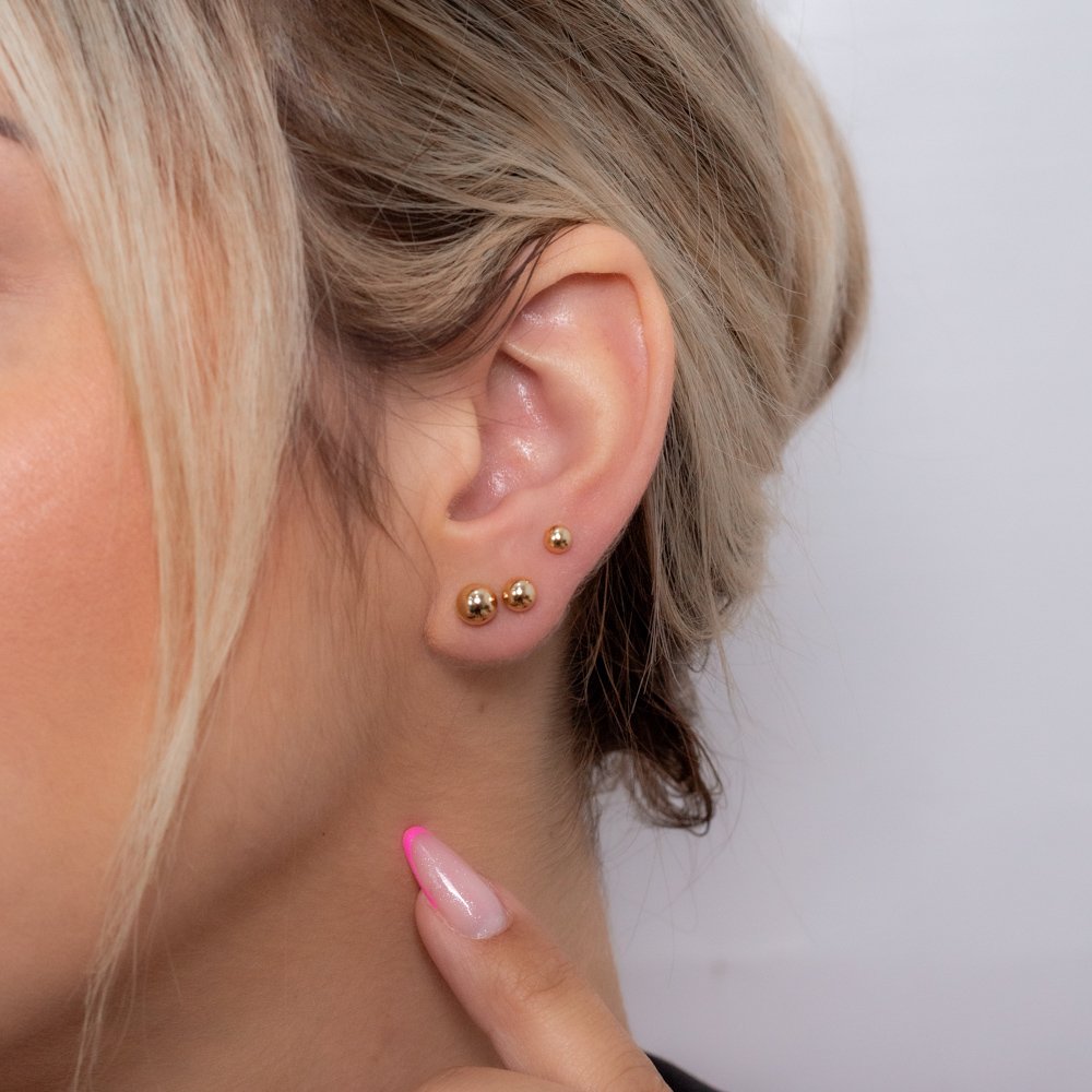 Trio-57-Do Trio De Brincos De Bolinhas Lisas