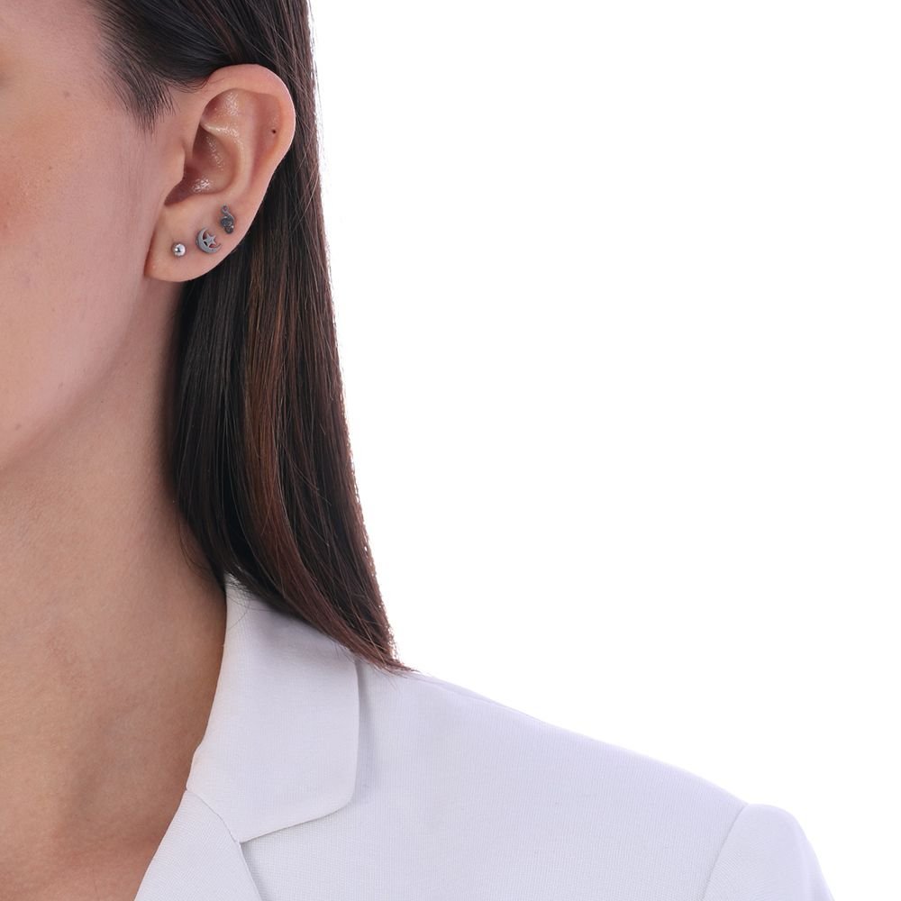 Trio-Bra-353 (Aço Inox) Trio Nota Músical, Bolinha E Lua Com